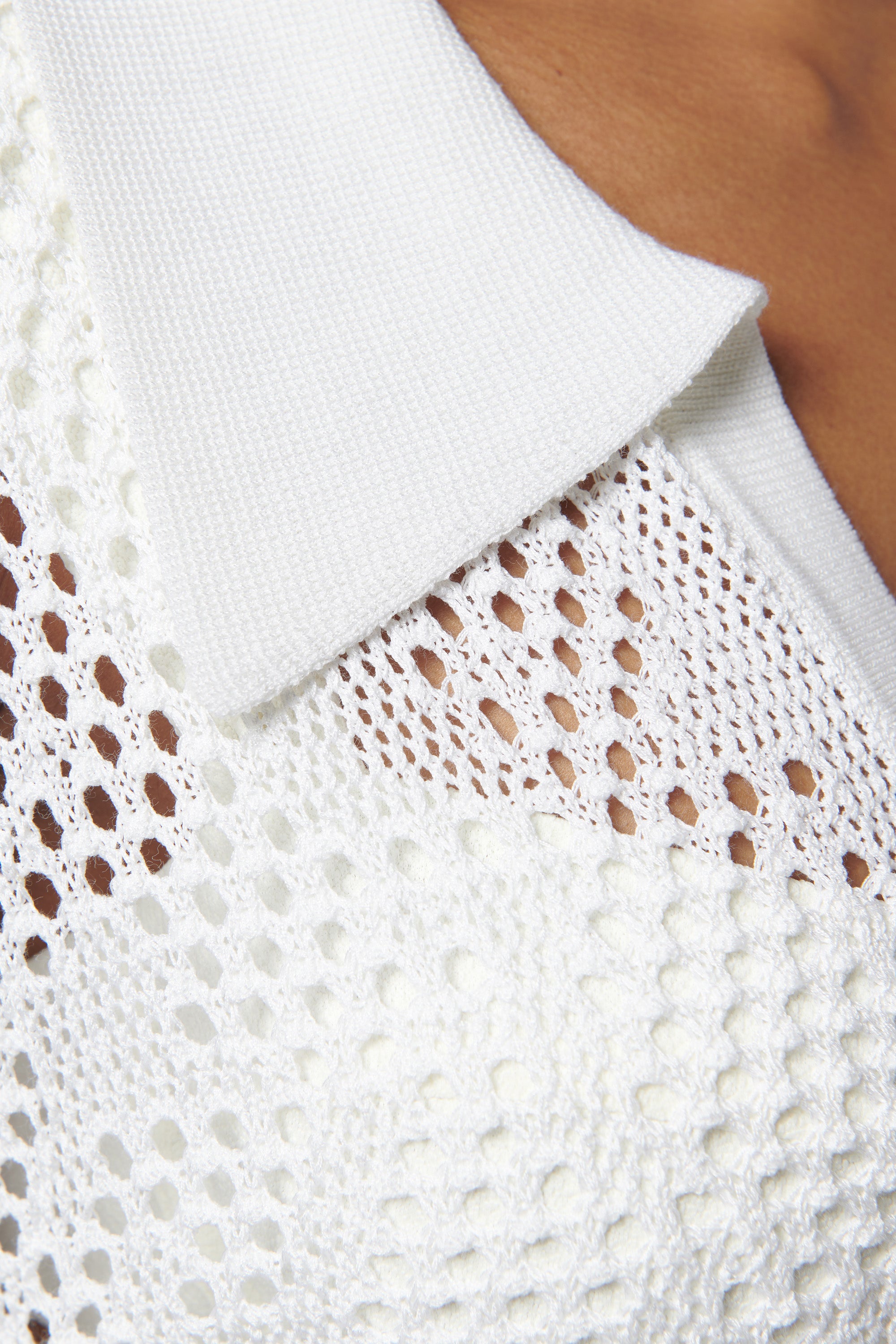 Paris Georgia White Snakeskin Crochet Maxi Dress White / L