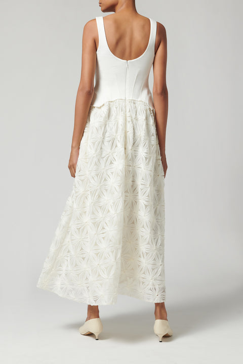 White Bryony Midi Dress