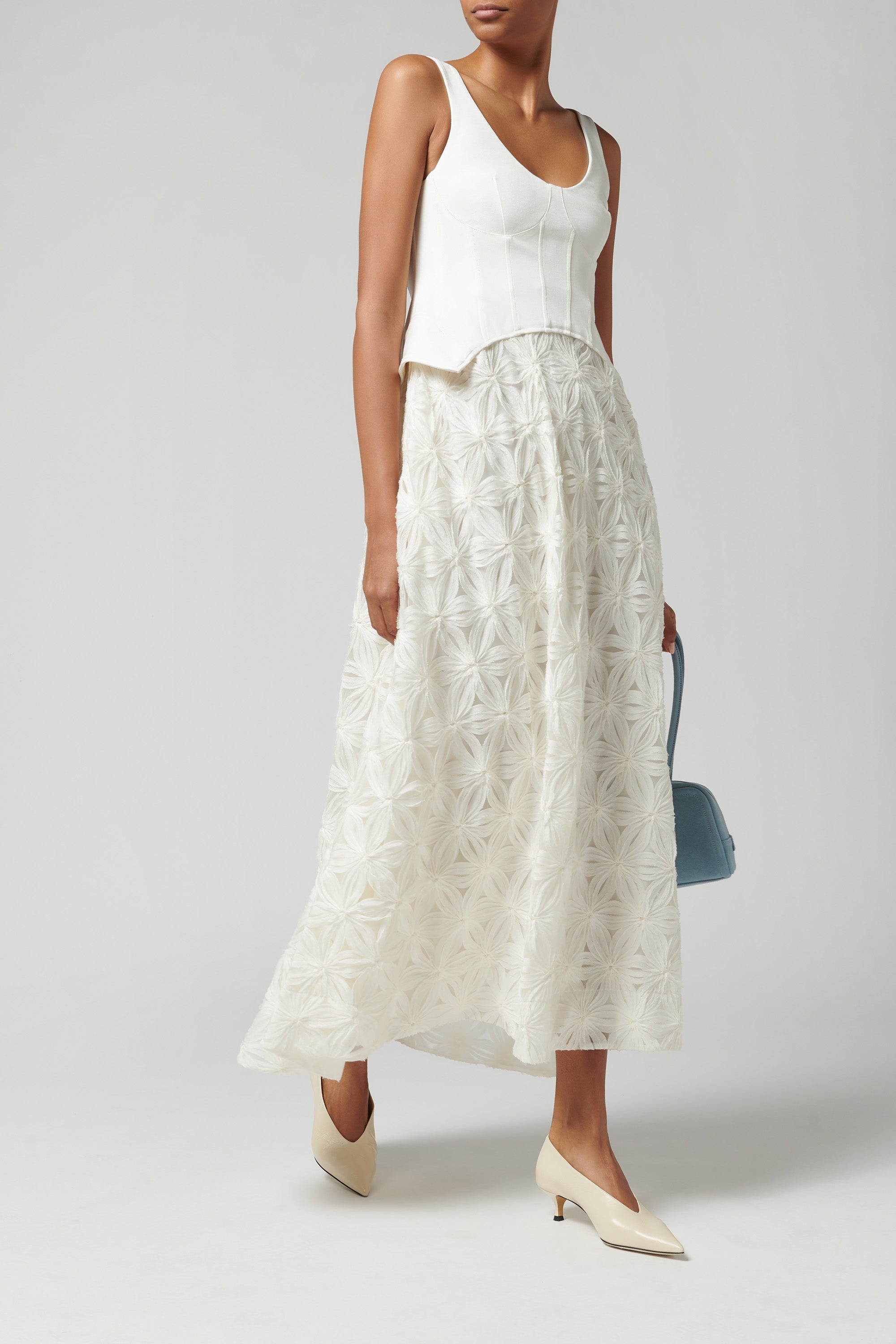 Simkhai White Bryony Midi Dress