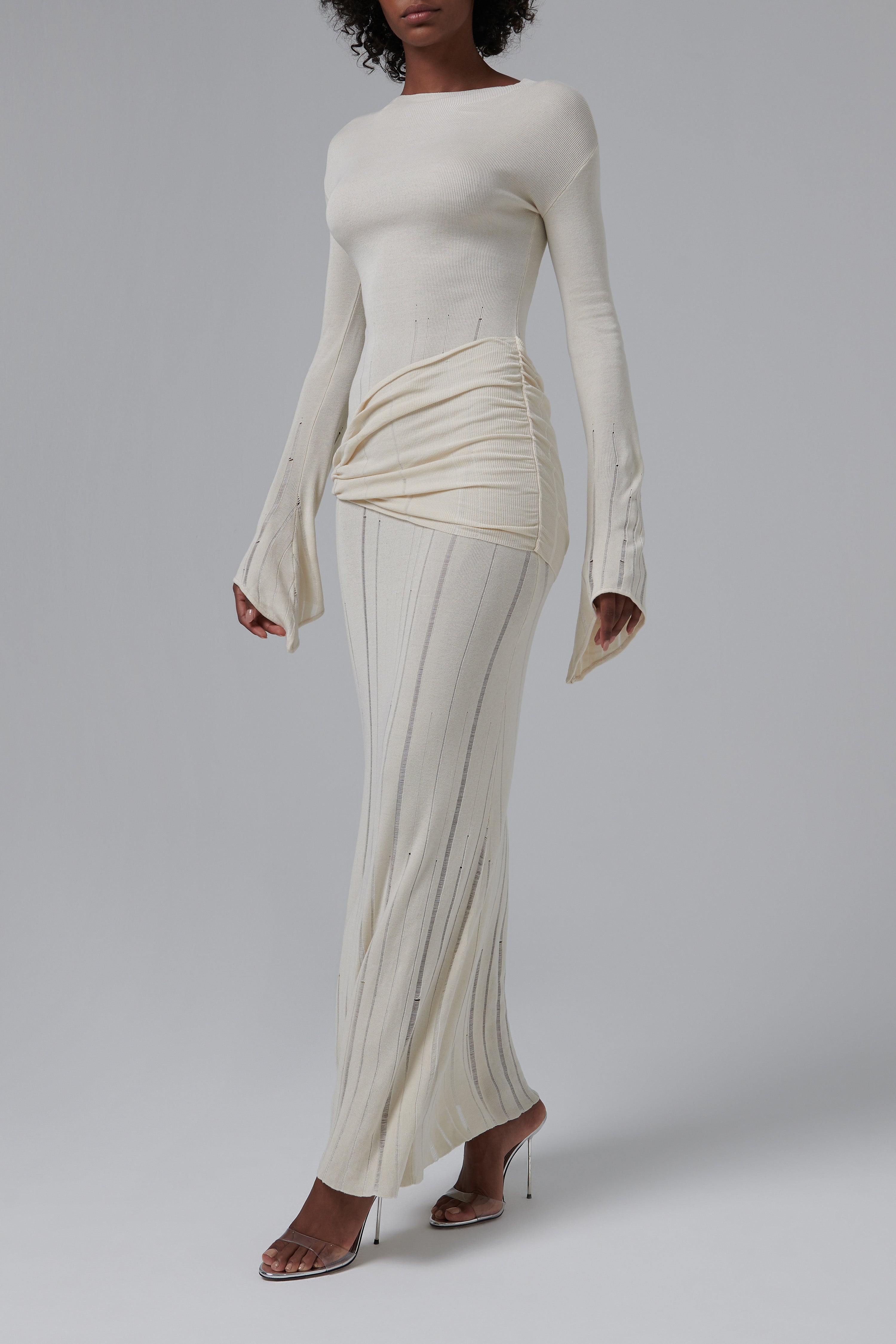 aya muse dress White Hima Maxi Size:15.5 x 32 California Love collection.inspired by A snippet from the seg-d