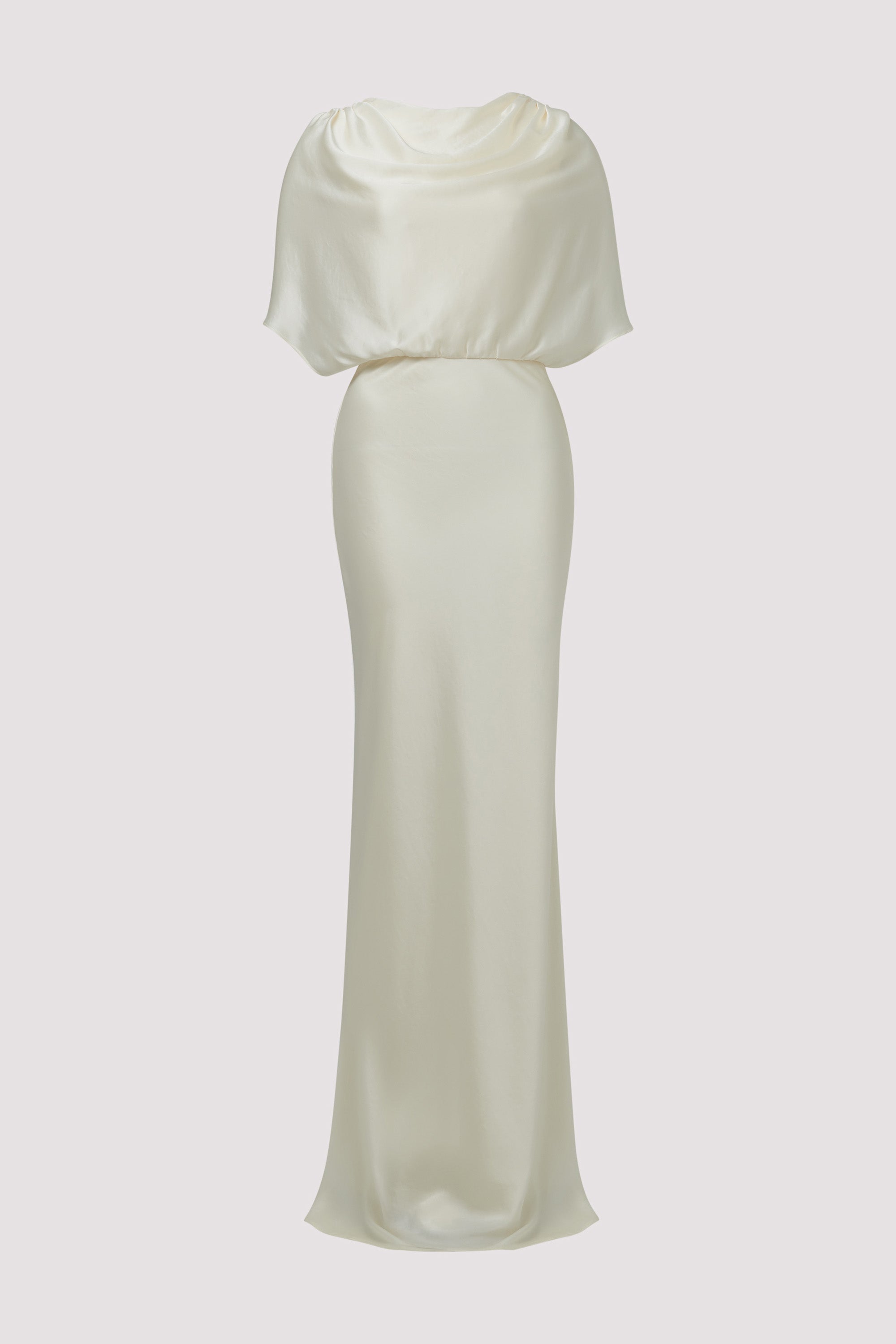 Abadia White Elsa Knot Back Maxi Dress