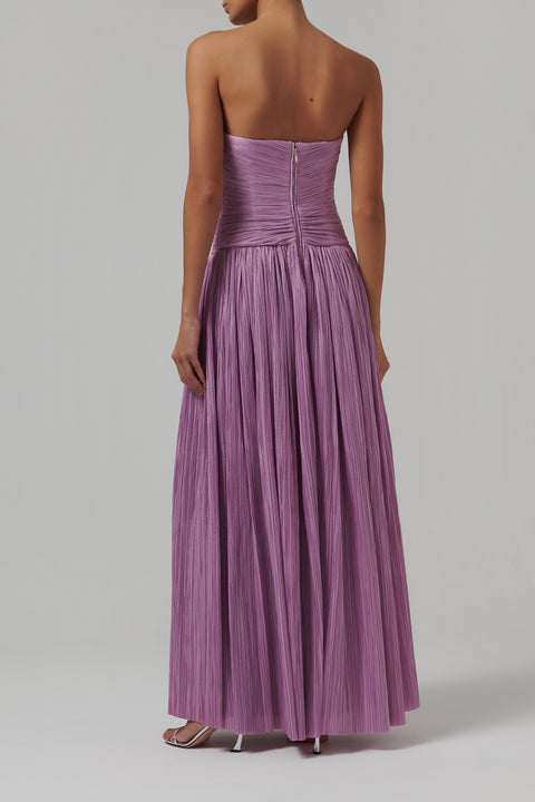 Purple Aubriella Bustier Gown