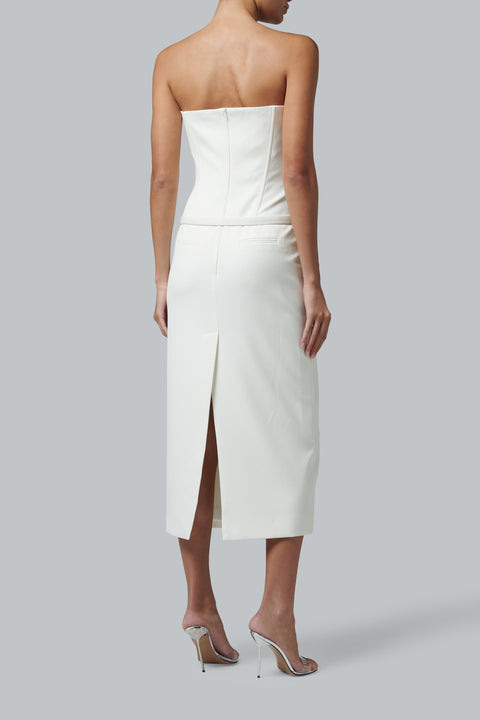 White Areum Midi Dress