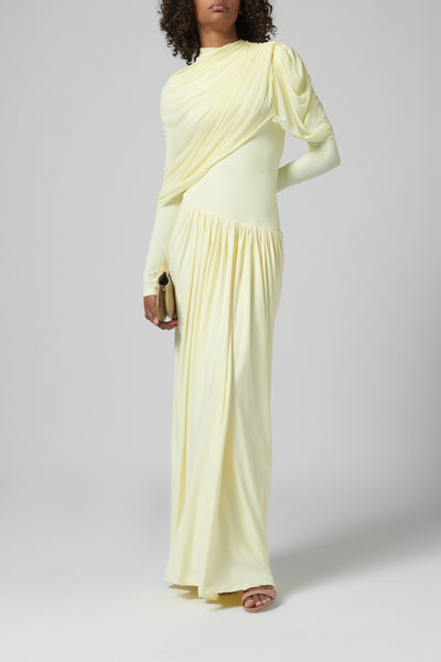 chinese dress ladies Deme by Gabriella Yellow Paulina Maxi Dress Yellow / L