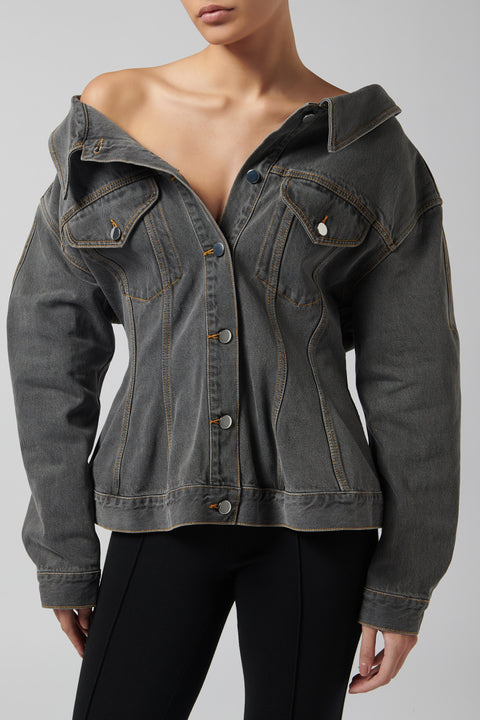 Black Jemimah Denim Jacket