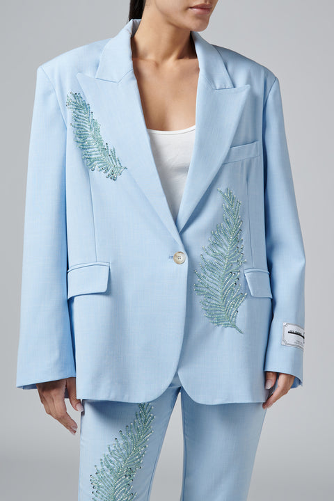 Blue Oversized Blazer