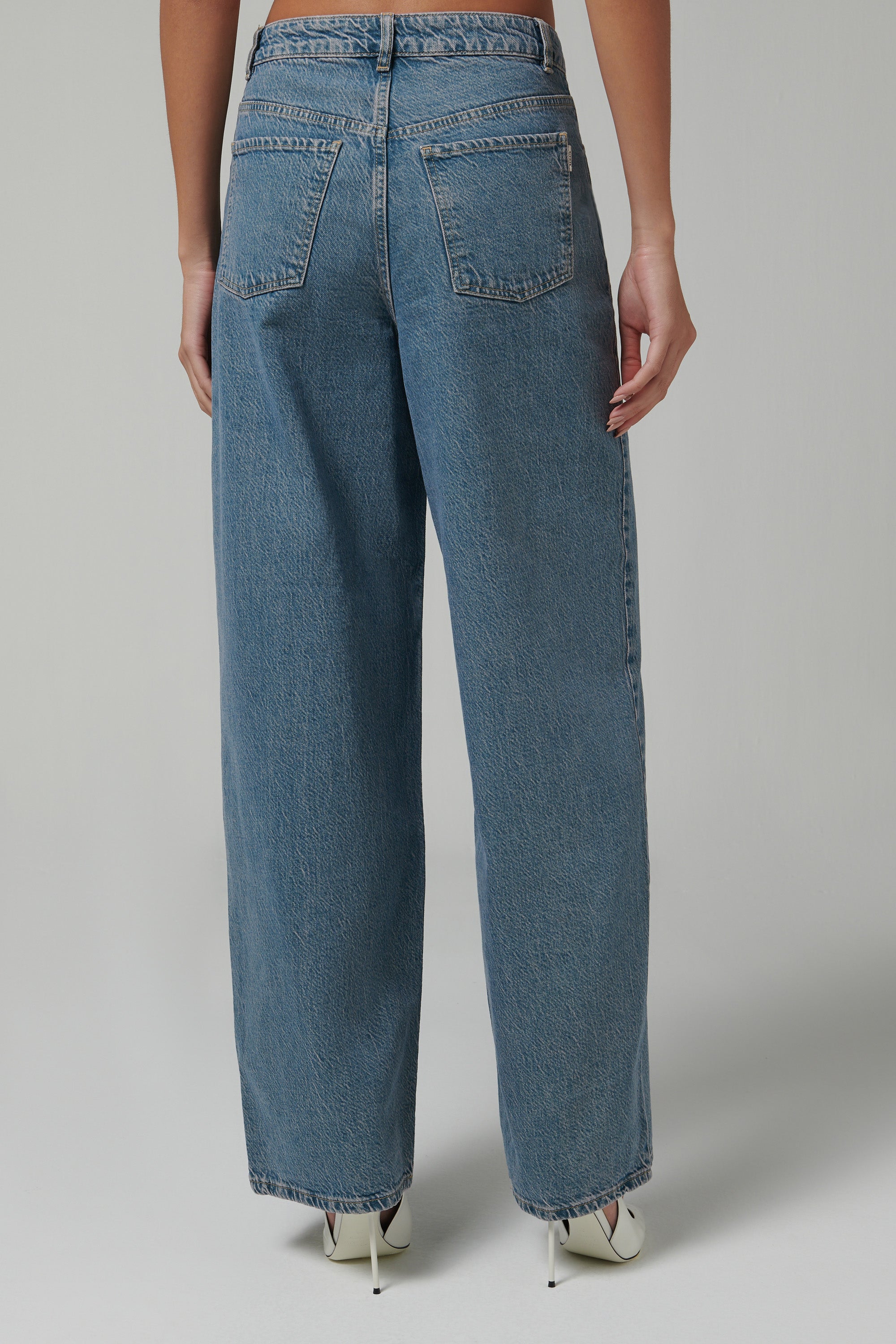 REMAIN Birger Christensen Blue Cocoon Denim Pants