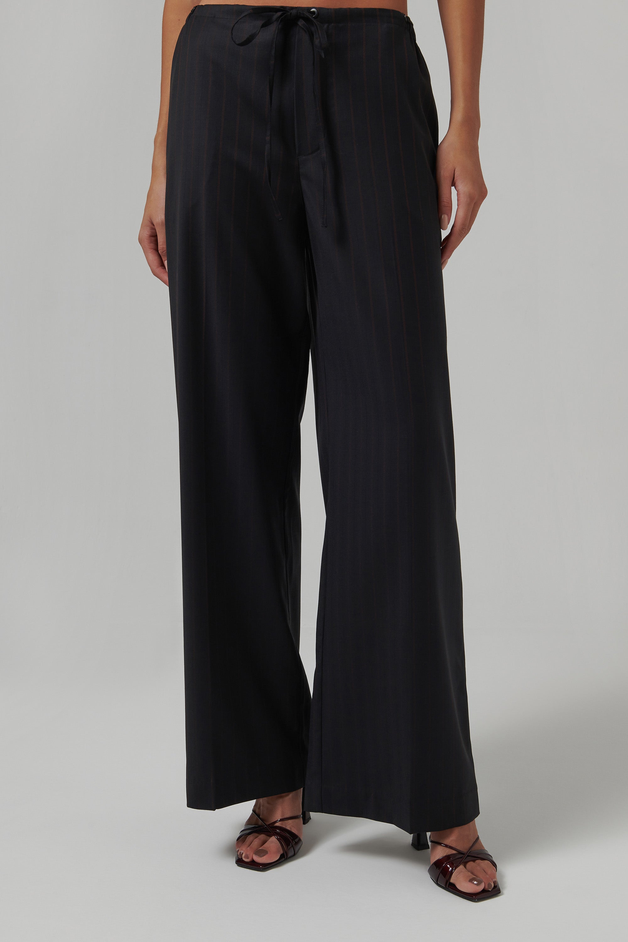 Sir. Black Sorrentino Drawstring Pants