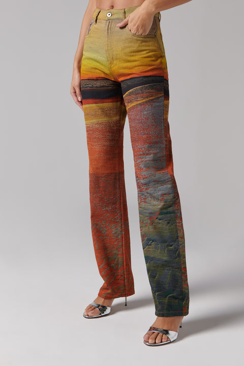 Multicoloured Voyage Straight-Leg Jeans