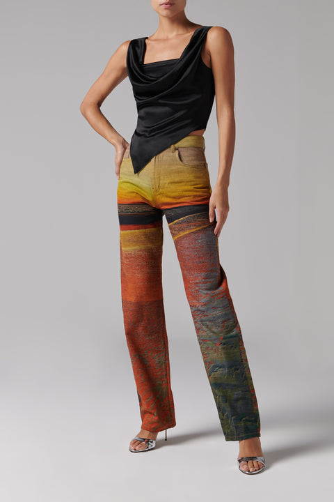 Multicoloured Voyage Straight-Leg Jeans