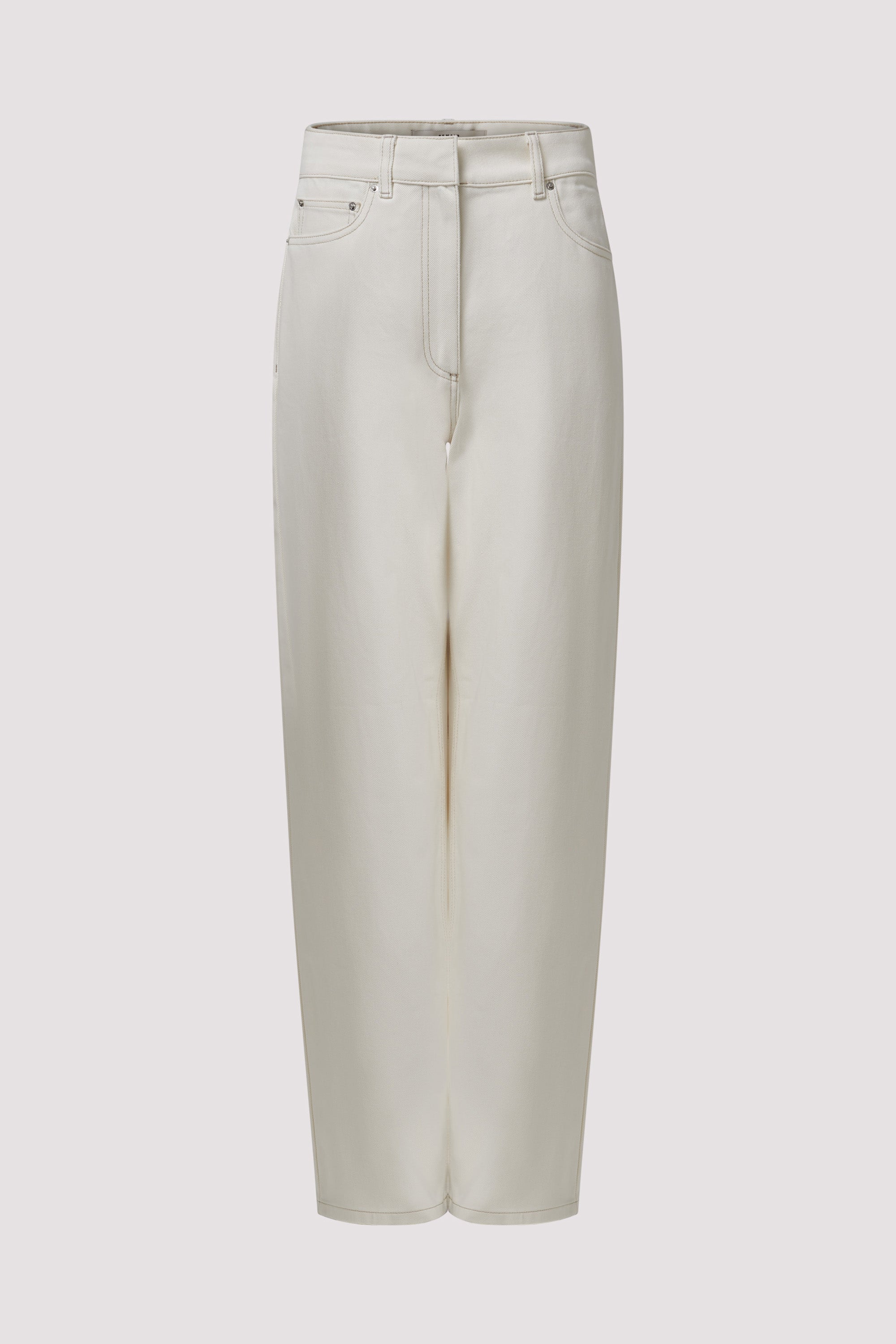 REMAIN Birger Christensen White Cocoon Wide-Leg Jeans