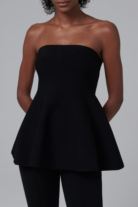 Black Ioanna Bustier Top