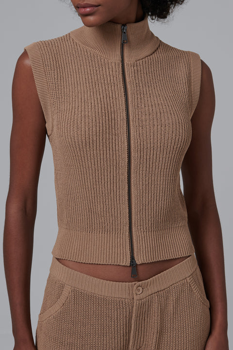 Brown Aries Knit Vest