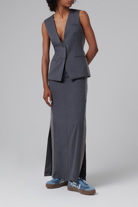 Grey Bi-Color Vest