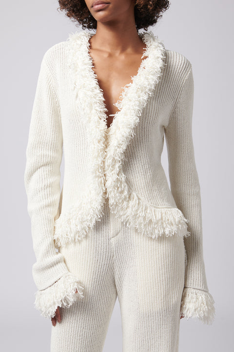 White Mello Knit Top