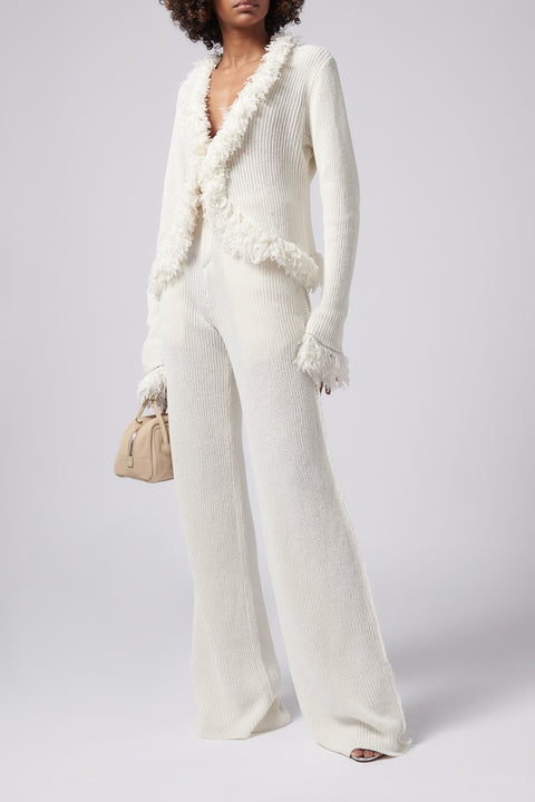 White Mello Knit Top