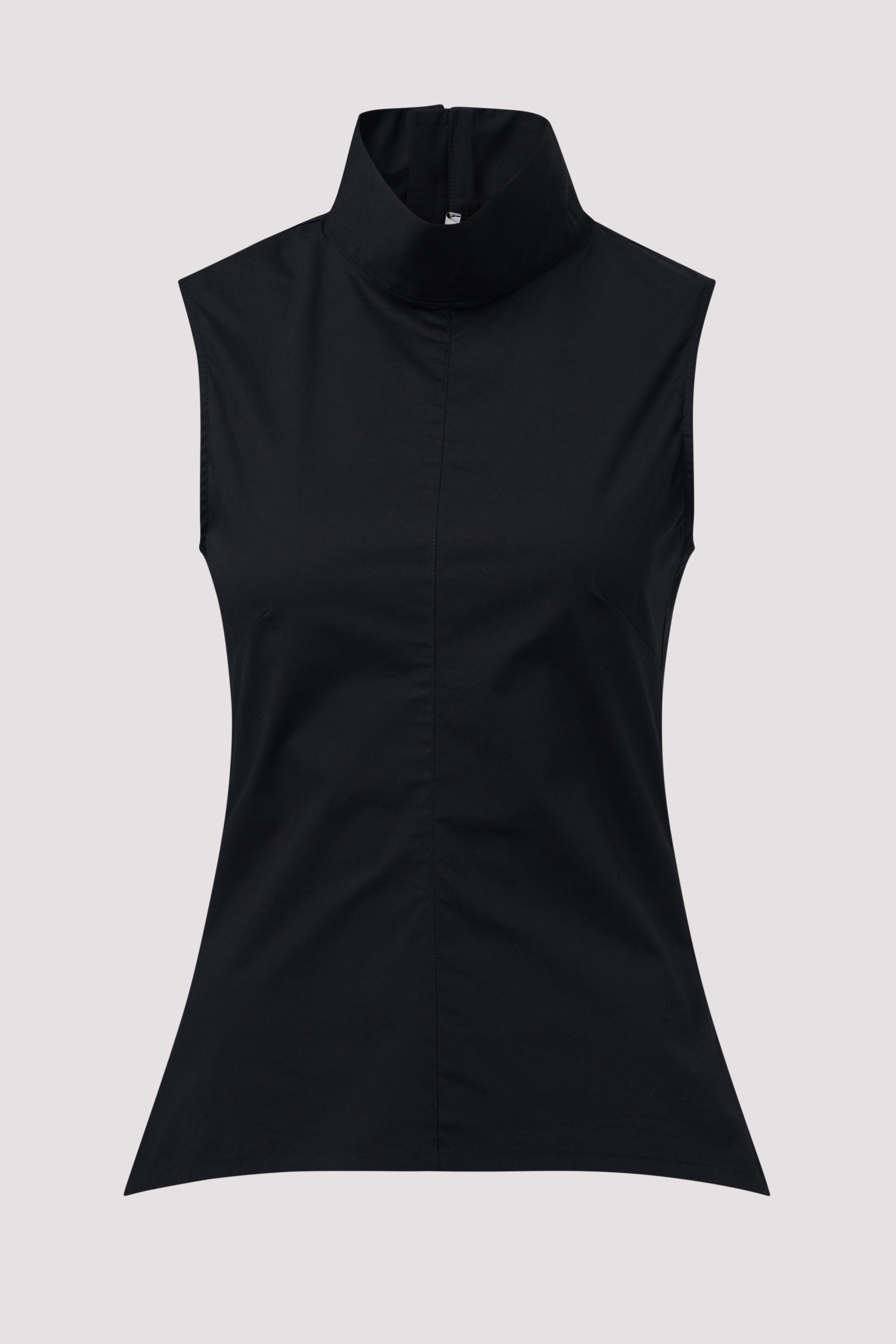 Remain Black High Neck Sleeveless Top - Fabric of Society Remain Black High Neck Sleeveless Top - Fabric of Society