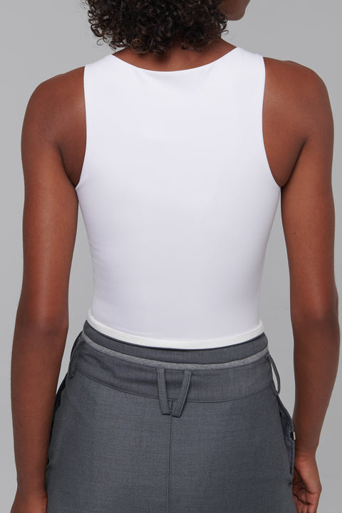 White Jersey Bodysuit