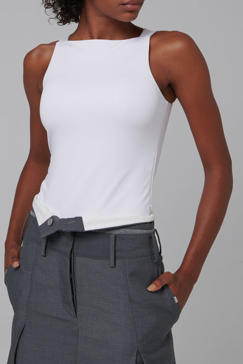 White Jersey Bodysuit