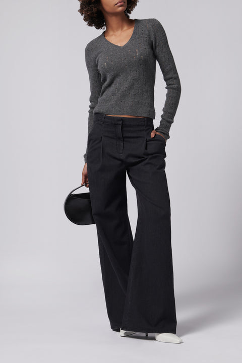 Black Merci Anagram Pants