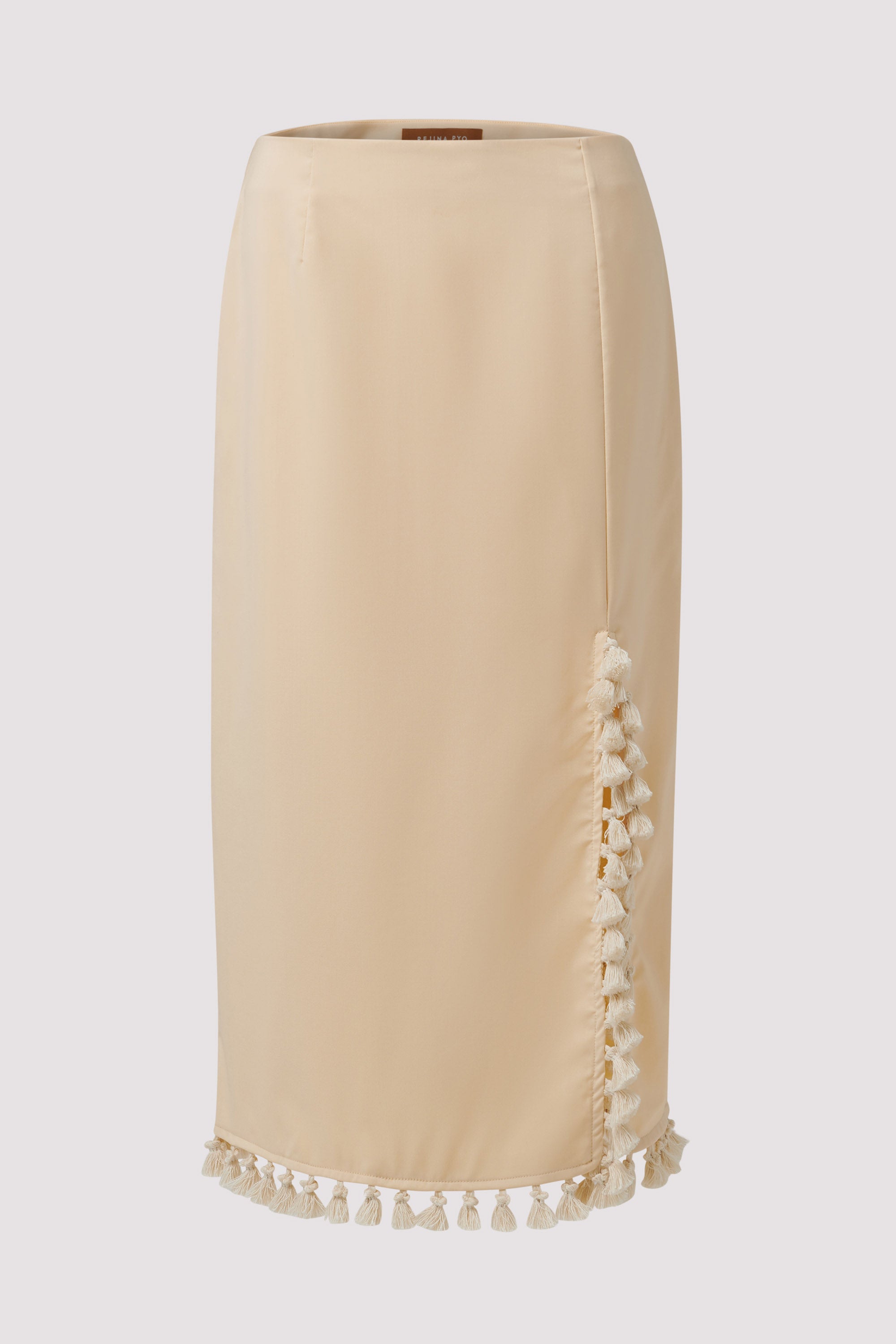 Rejina Pyo Beige Ayla Midi Skirt