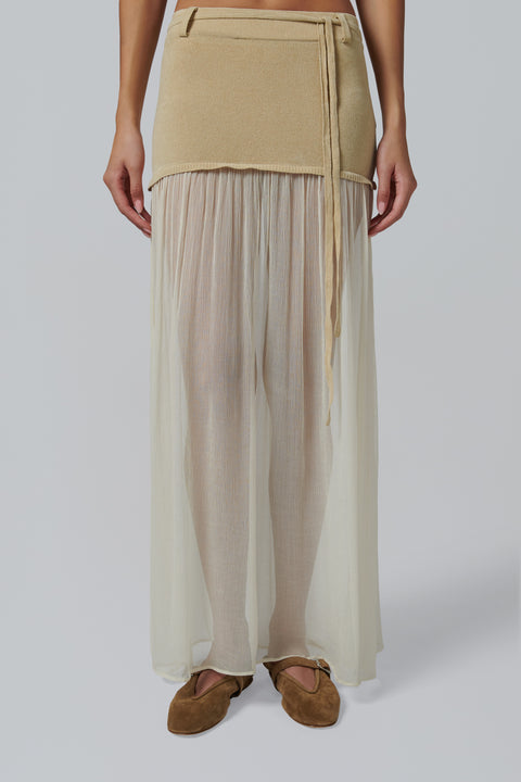 Beige Asha Skirt