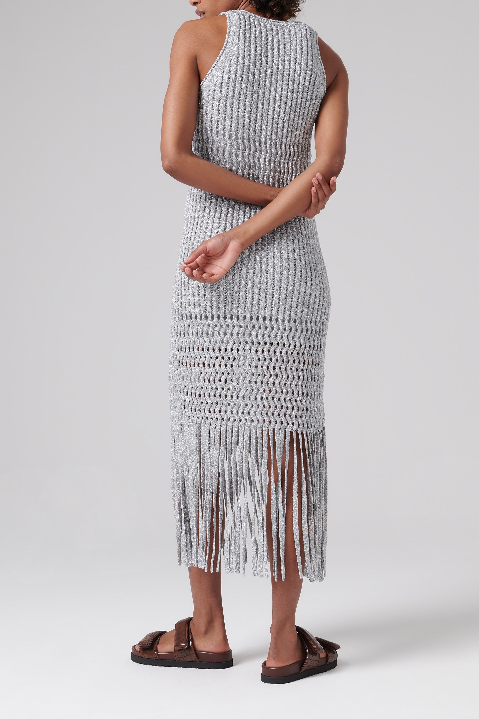 Simkhai Metallic Jocelyn Midi Dress - Fabric of Society