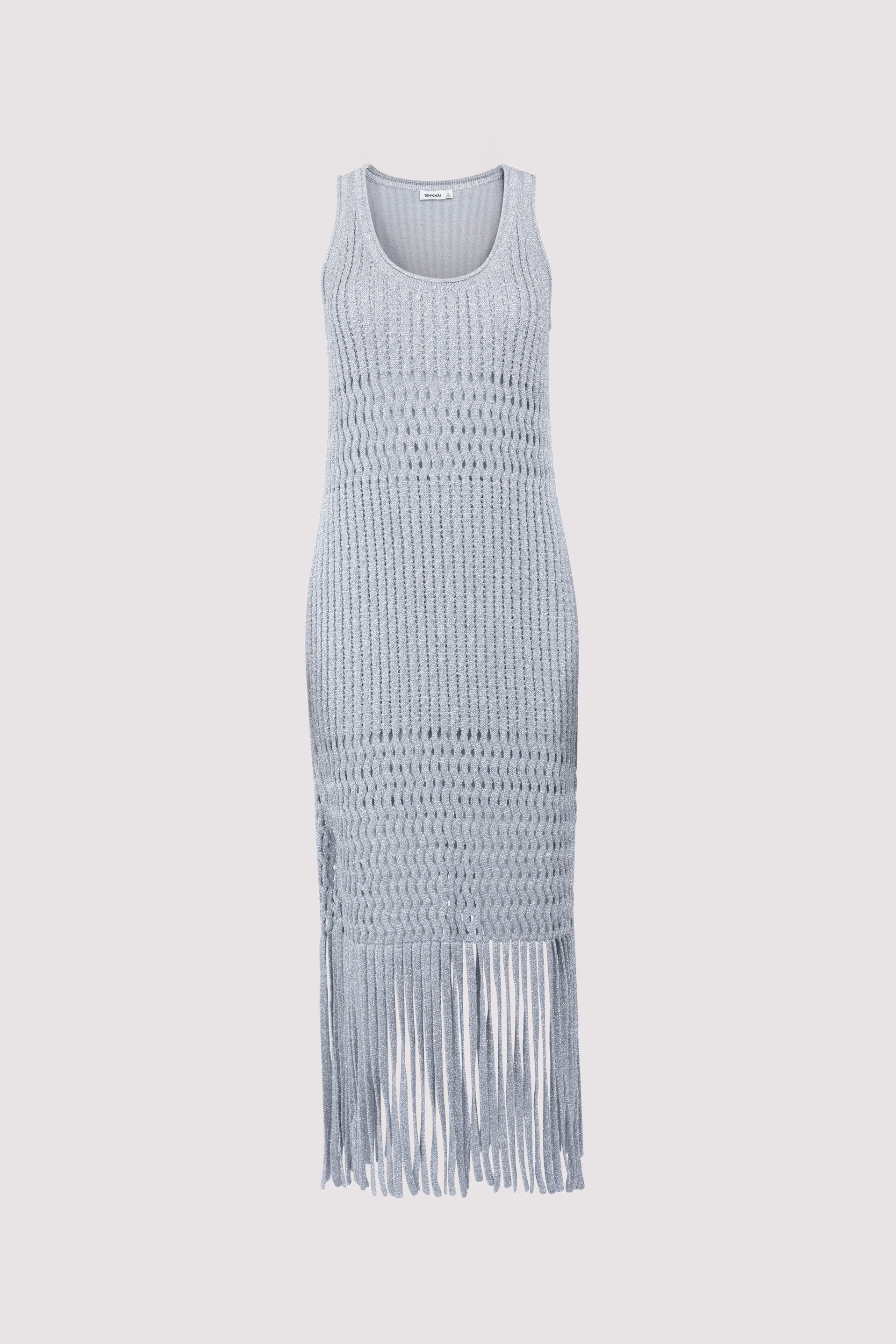 simkhai metallic dress SIMKHAI Women's Octavia Floral Strapless Gown - Silver