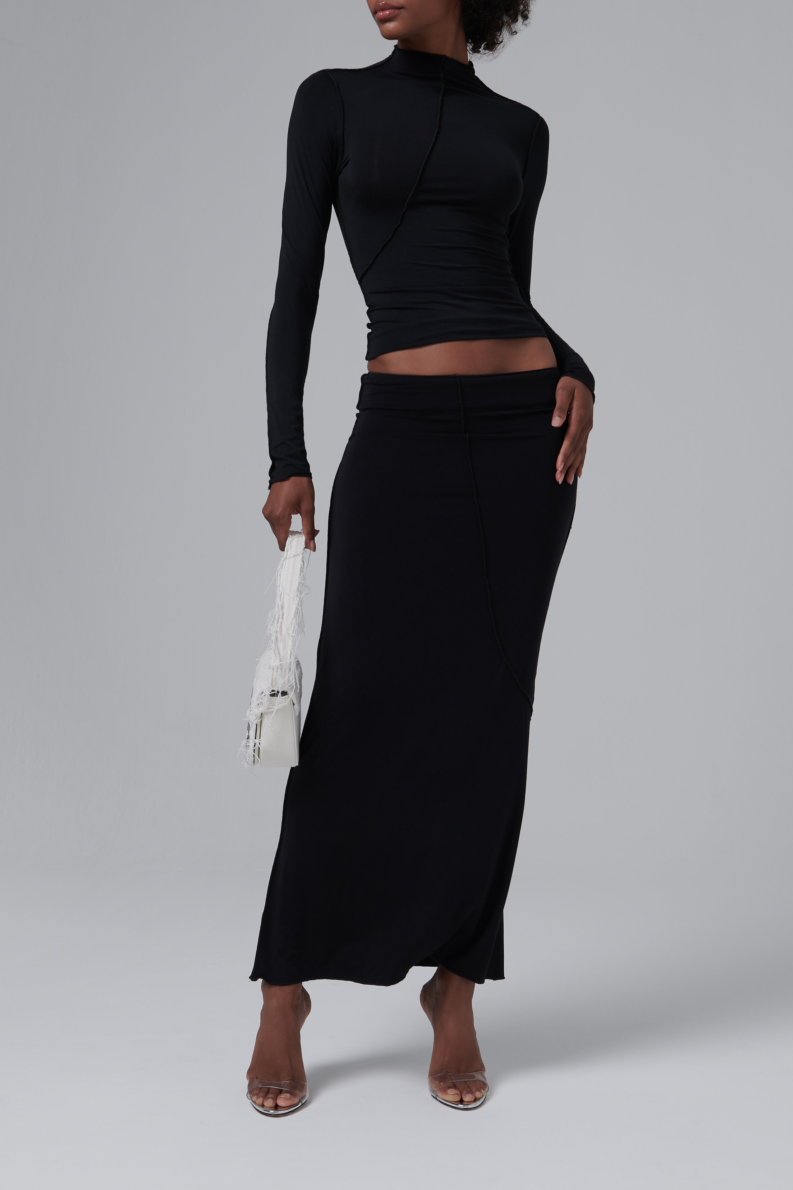 The Line By K Black Vana Maxi Skirt