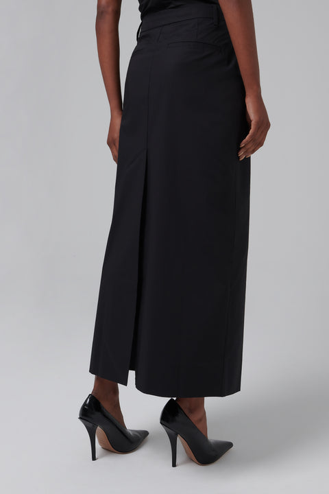 Black Midi Pencil Skirt