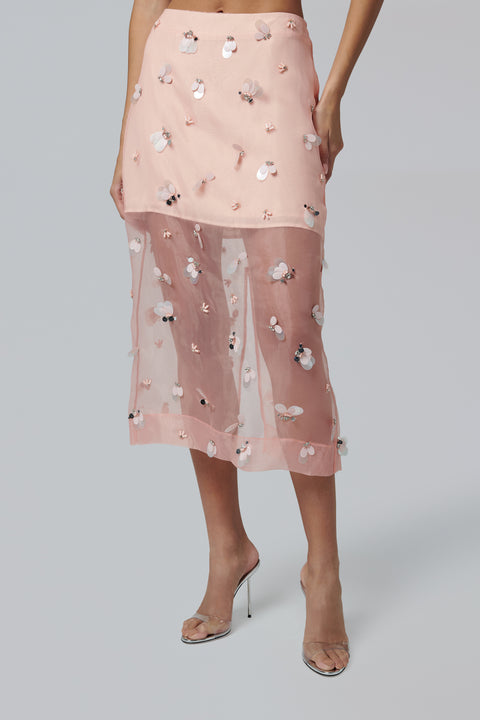 Pink Delilah Midi Skirt