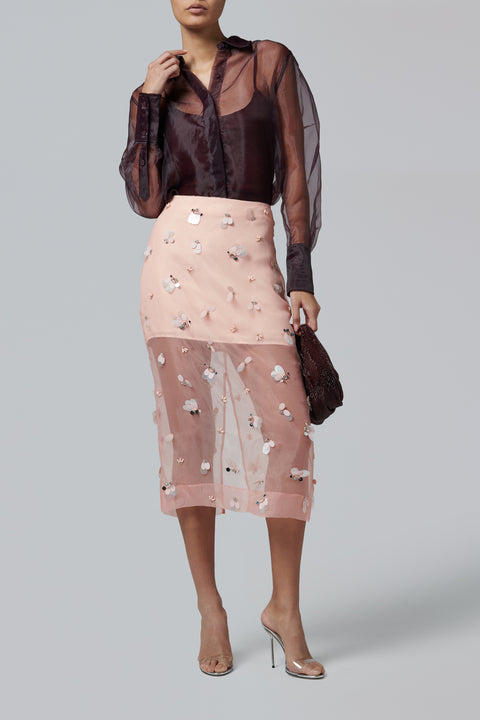 Pink Delilah Midi Skirt