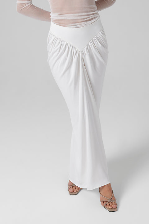 Christopher Esber White Magnetica Midi Skirt