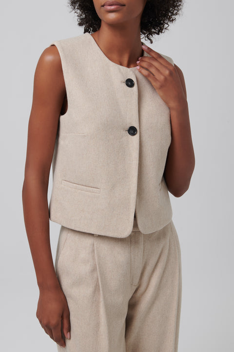 Beige Mille Vest