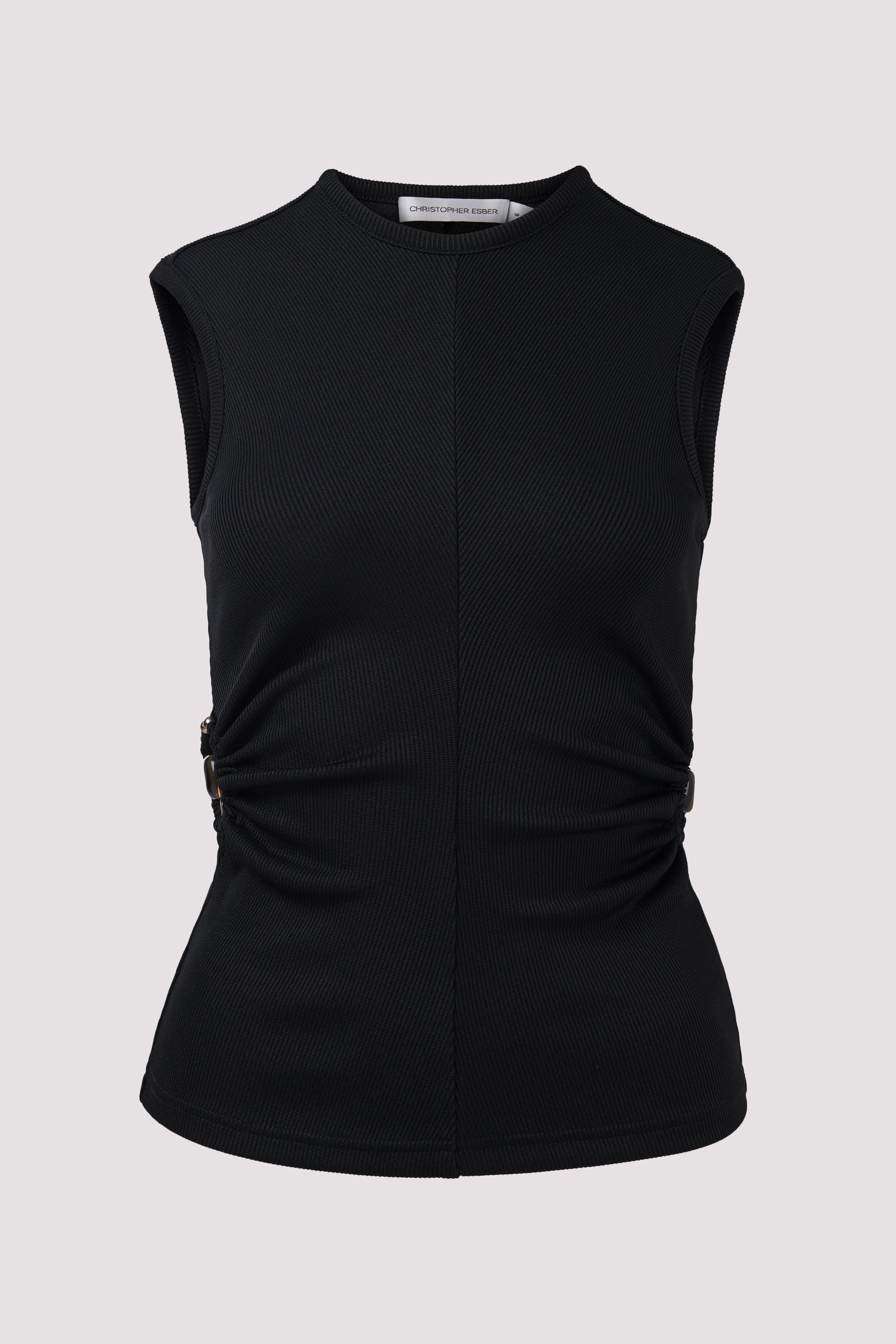 Christopher Esber Black Orbit Fran Tanktop