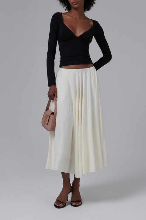 Black Oisin Open Back Top