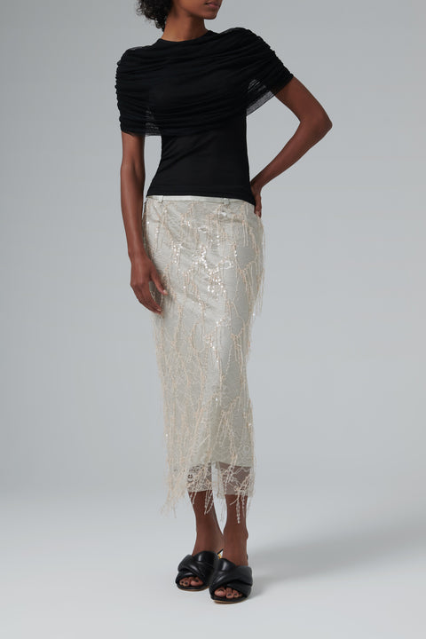 Black Sonora Veiled T-Shirt