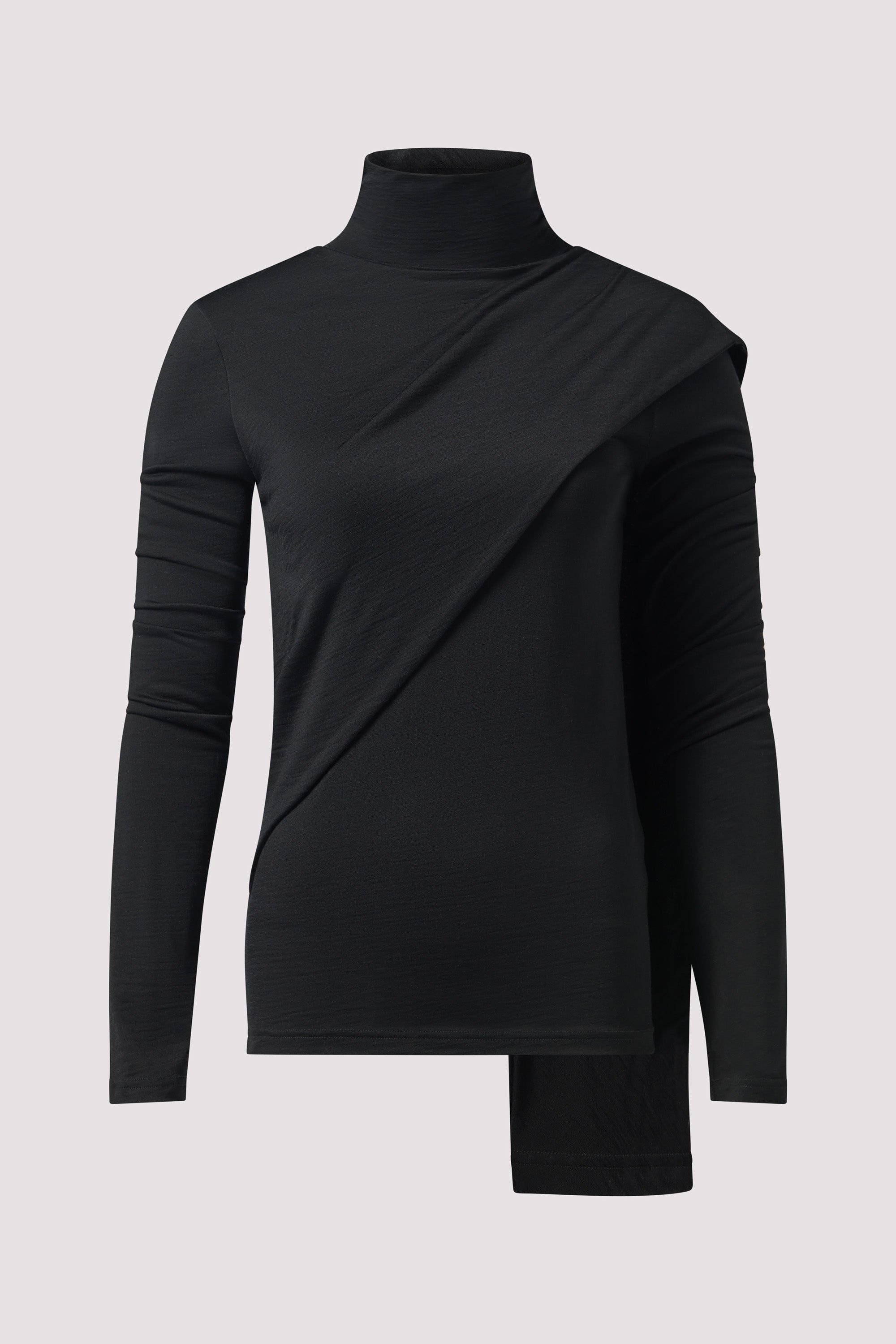 roBa ロープロファイル　黒 Rohe Black Soft Jersey Scarf Top