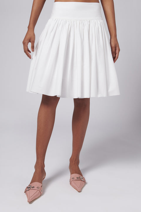 White Cyprus Midi Skirt
