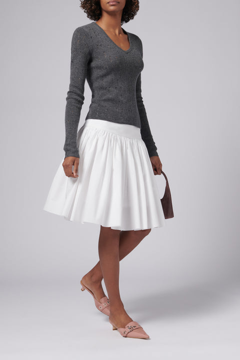 White Cyprus Midi Skirt