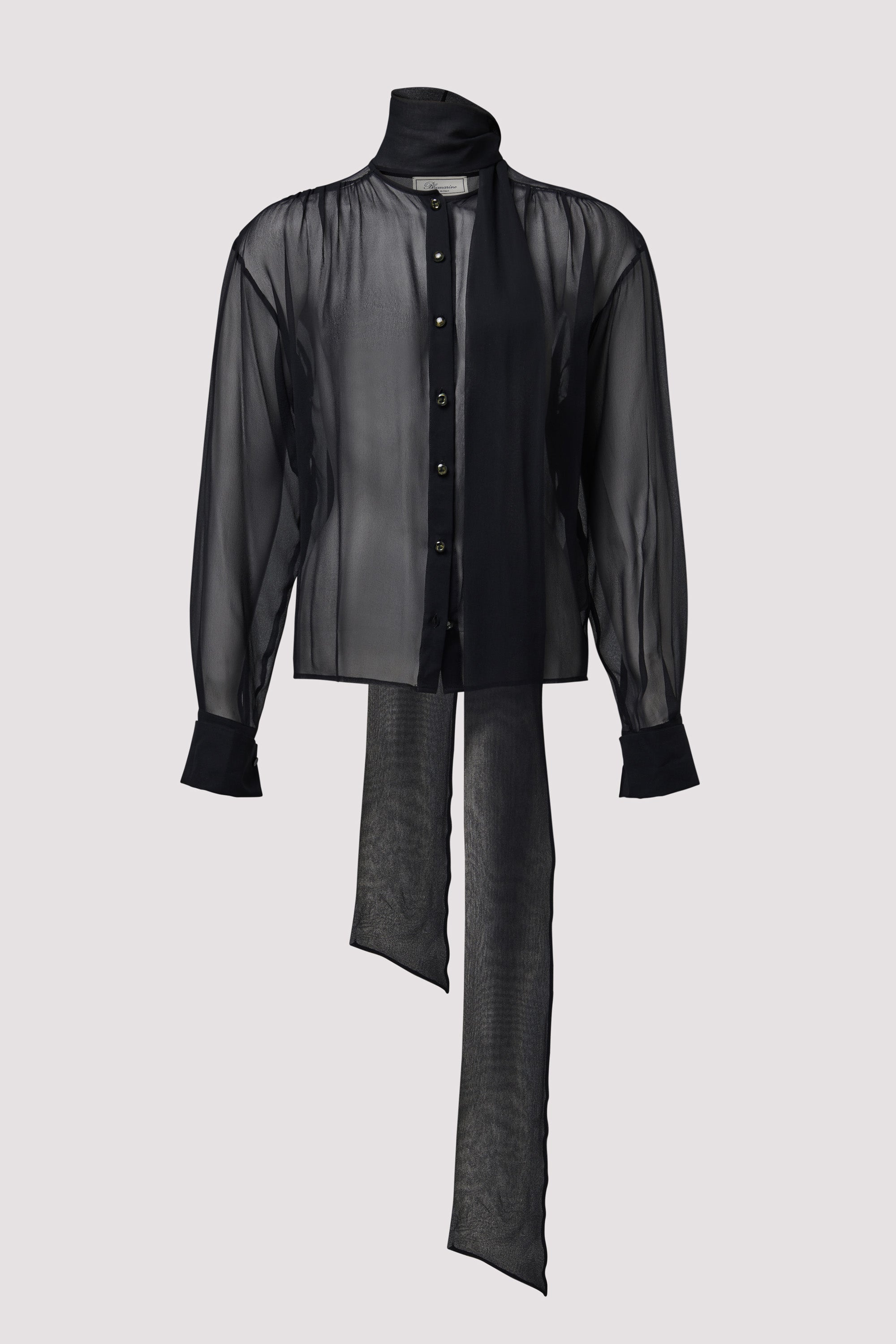 Blumarine Black Georgette Shirt