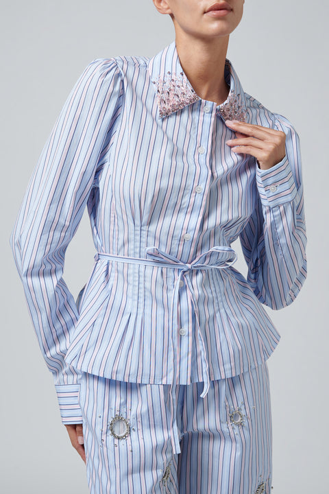 Blue Petite Classic Shirt