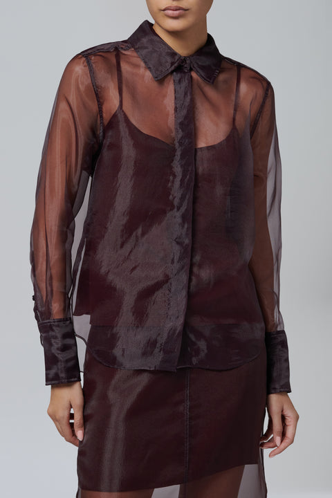 Burgundy Loen Shirt