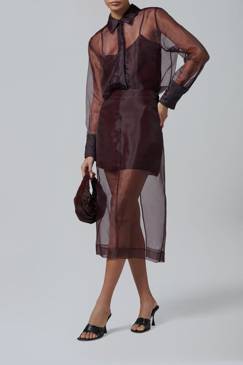 Burgundy Loen Shirt