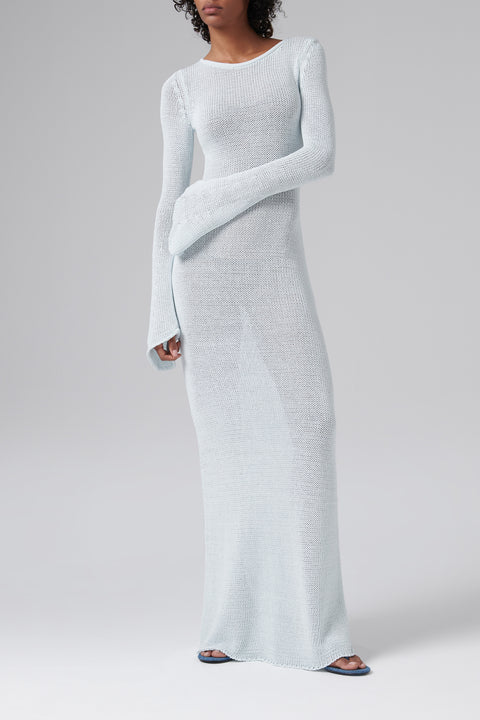 Blue Orca Maxi Long Sleeve Dress