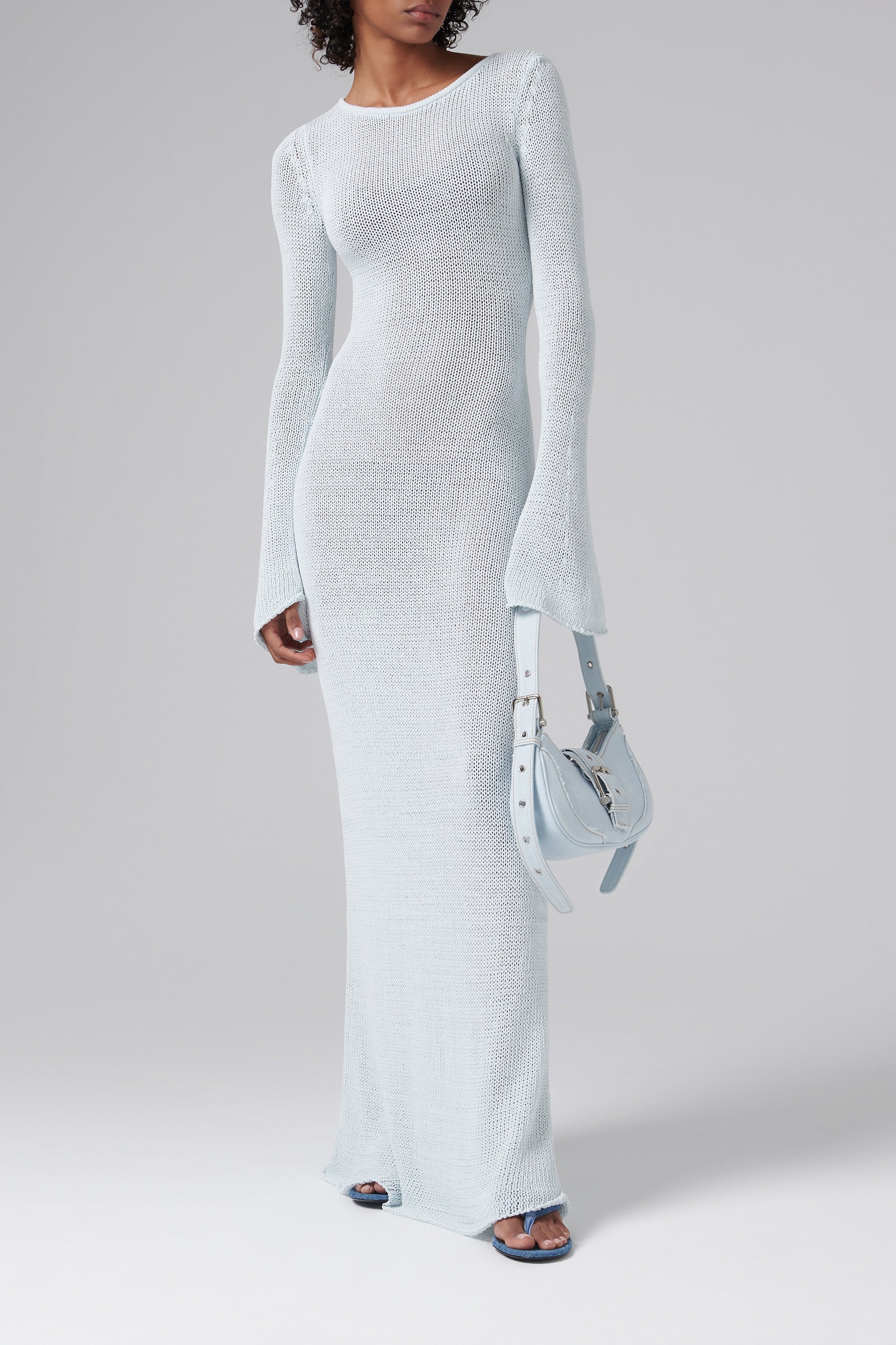 Aya Muse Blue Orca Maxi Long Sleeve Dress Aya Muse Blue Orca Maxi Long Sleeve Dress