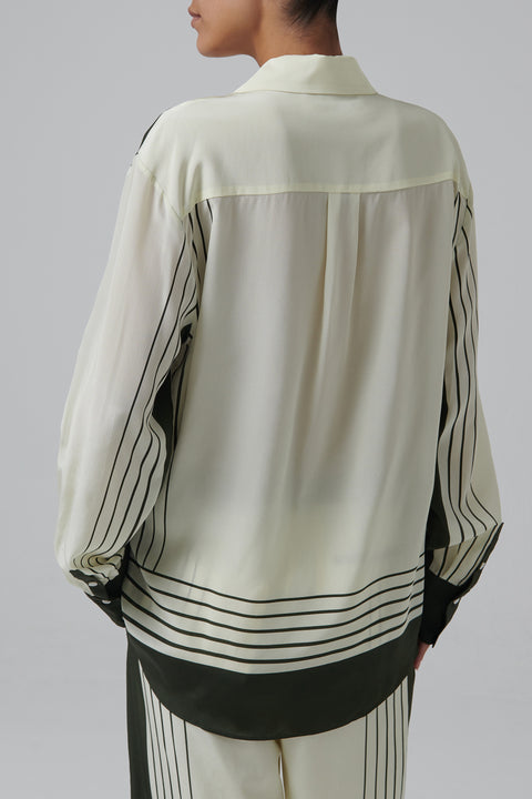 Green Leilana Silk Shirt