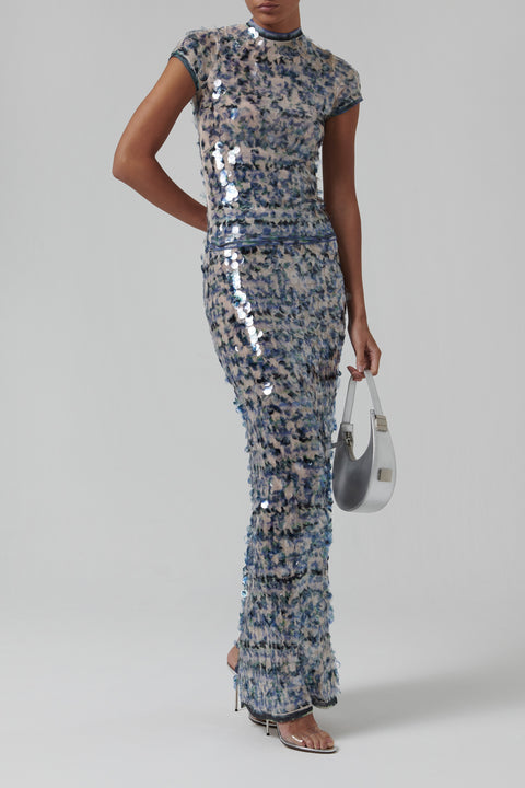 Metallic Mermaid Sequin T-Shirt