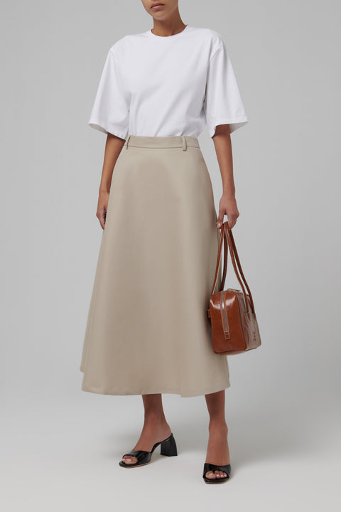 White Fitted Logo T-Shirt