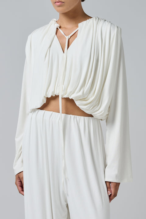 White Olive Longsleeve Top